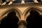 Beautiful pillars and arches in the palace of bangalore.