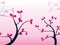 Beautiful pink flower art nature cdr wallpaper