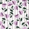 Beautiful pink flowers seamless pattern. Botany texture