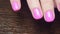 Beautiful pink glitter gel polish nails manicure video