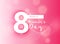 beautiful pink international woman`s day design background