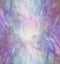 Beautiful pink purple green spiral web spiritual background