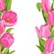 Beautiful pink tulips realistic background
