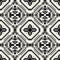 Beautiful pixel monochrome seamless geometric pattern