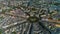 Beautiful Plac Grunwaldzki Square Szczecin Rondo Aerial View Poland