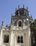 Beautiful places in the Quinta da Regaleira. Summer travel in Portugal.