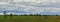 Beautiful plain sky horizon in field