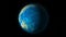 Beautiful planet Earth rotates in stellar black space3D, video, 4K