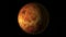 Beautiful planet Venus rotates in stellar black space3D, video, 4K