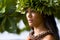 Beautiful Polynesian woman