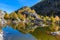 Beautiful pond of Swiss Alps in autumn