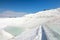 The beautiful pools in Pamukkale ,Turkey