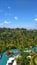 Beautiful poolside with incredible views in Ubud, Bali, Indonesia, March 2018.