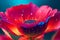 Beautiful Poppies Flower with Water Drops on Blurred Background. Nature Wallpaper with Macro Photo Shot with Close Up