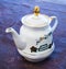 Beautiful porcelain teapot