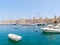Beautiful port of Malta. In the background the city of Birgu