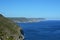 Beautiful Portugal. Wonderful seascape landscape. Atlantic ocean beach mountain Waves and sky