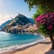 beautiful Positano. Coast of Amalfi, Italy made with Generative AI