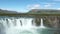 Beautiful, powerful Godafoss waterfall in Northern Iceland