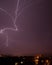 Beautiful powerful lightning, night photo