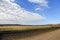 Beautiful prairie yellow green plateau meadow