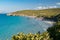 Beautiful pristine beaches of San Pietro Island, Sardinia, Italy