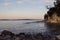 beautiful pristine Tasmania beach with serene sky on a winter evening