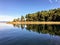 The beautiful pristine Tent Island in the Gulf Islands of British Columbia, Canada.