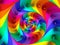 Beautiful Psychedelic Rainbow Spiral Background