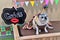 A beautiful pug in a redneck dress at the `free` kissing booth