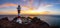 Beautiful Punta De Teno Lighthouse captured during the breathtaking sunset in Tenerife, Spain