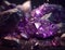 Beautiful purple amethyst natural gemstone Generative AI technology