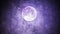 Beautiful Purple Night Sky With Many Stars And Bright Full Moon