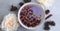 Beautiful Purple Smoothie Bowl Breakfast