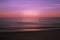 Beautiful purple sunset Burning Skies over the sea