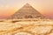 Beautiful Pyramid of Chephren at sunset, Giza