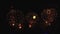 A beautiful pyro show fireworks in night sky