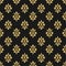 Beautiful queen seamless pattern with fleur de lys ornament elements on dark background. Royal signs in style of fashion illustrat