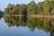 Beautiful quiet lake in Chitwan National Park on Nepal