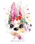 Beautiful rabbit paintings in Colorful and elegant watercolor style