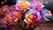 Beautiful Rainbow Colored Roses