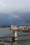 beautiful rainbow panorama from Buda Castle