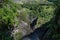 Beautiful rainbow on Reichenbach falls (Reichenbachfall) at Swiss Alps