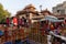 Beautiful Rajasthani Bangles being sold at famous Sardar Market and Ghanta ghar Clock tower in Jodhpur, Rajasthan, India