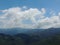 Beautiful range of mountains, lush green mountains, blue sky, hill station