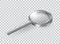 Beautiful realistic vector of a metal magnifying glass on transparent background