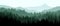 Beautiful realistic widescreen vector with dark green forested mountains