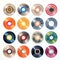 beautiful Record collection clipart illustration