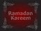 Beautiful red color Ramadan Kareem background design.