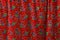 Beautiful red floral curtains pattern